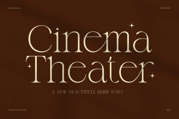 Cinema Theater: A Serif Font That Elevates Real Business Branding