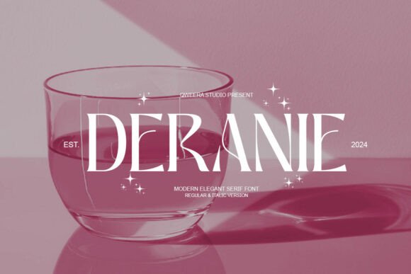 Deranie Serif Font for Handmade Labels & Printables
