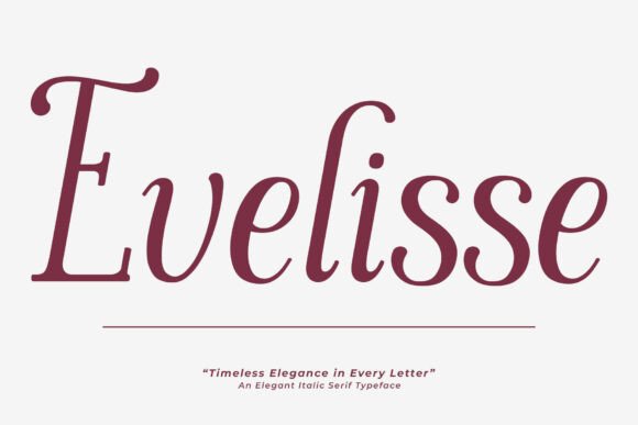 Evelisse: A Serif That Speaks With Quiet Authority