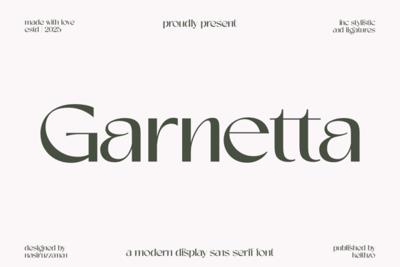 Garnetta: A Display Sans Serif That Cuts Through the Feed