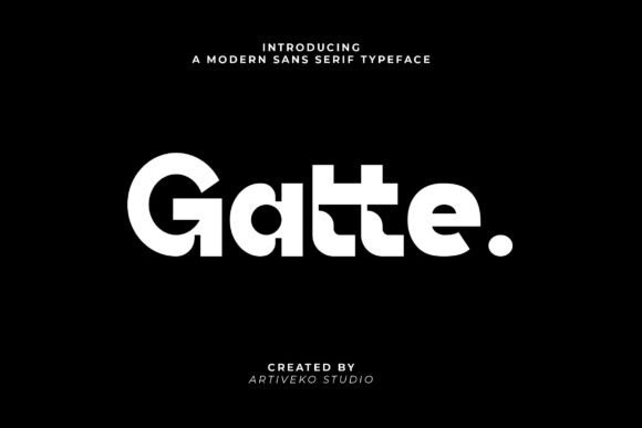 Gatte: A Refined Sans Serif Font for Small Business Branding