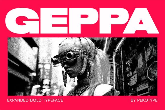 Geppa: A Bold, Geometric Display Typeface for Impactful Branding