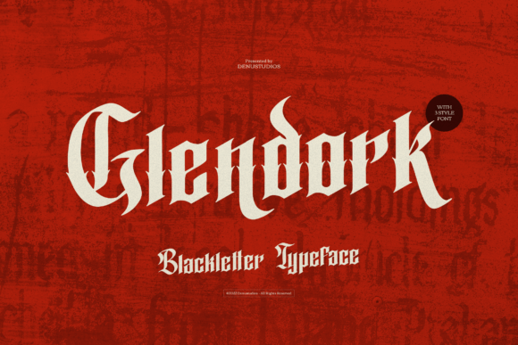 Glendork: A Bold Blackletter Typeface for Handmade Makers