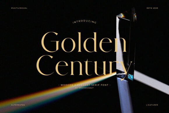 Golden Century: A Serif Font That Elevates Your Brand