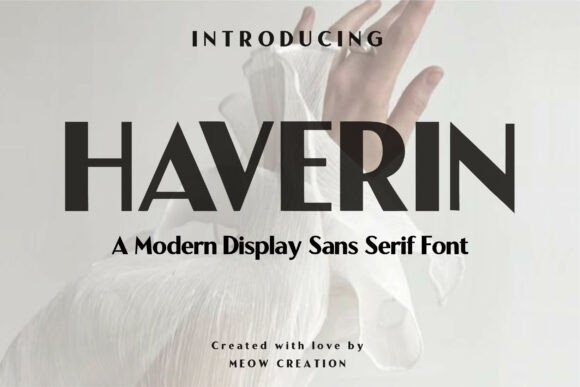 Haverin: A Clean Sans Serif Display Font for Digital Branding
