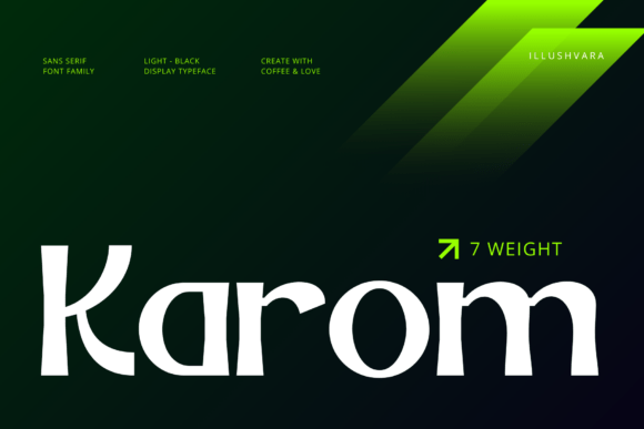 Karom: A Modern Sans Serif Font for Confident Branding