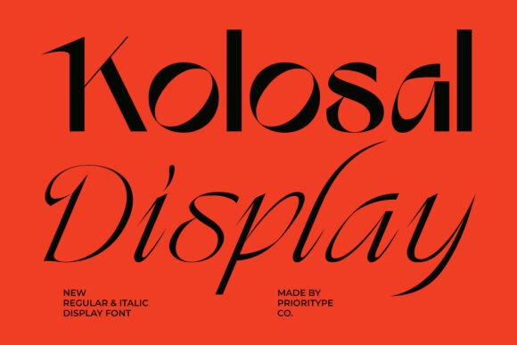 Kolosal Display: A Bold Serif Font for Editorial Impact