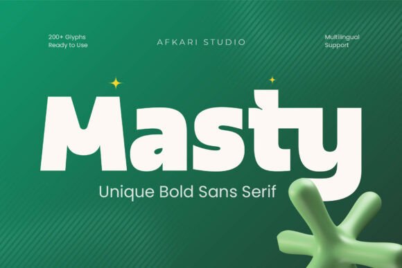 Masty: A Bold Sans Serif for Editorial Presence
