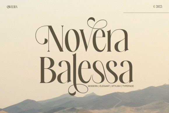 Novera Balessa: A Graceful Serif Font for Handmade Brands