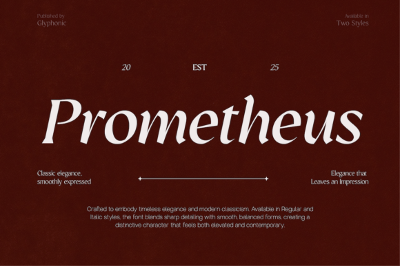 Prometheus Serif Font for Polished Digital Branding