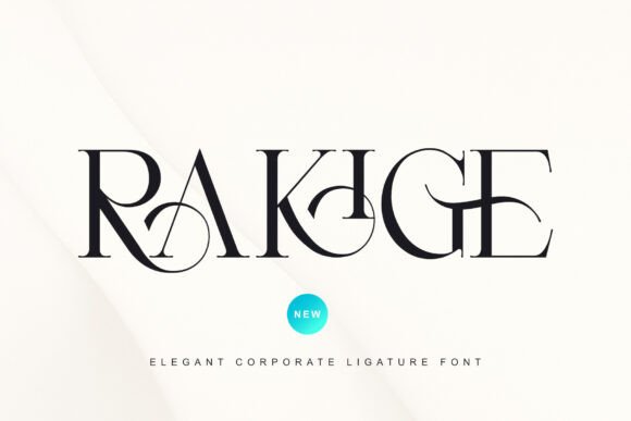 Rakige Serif Font for Handmade Brands & Printables