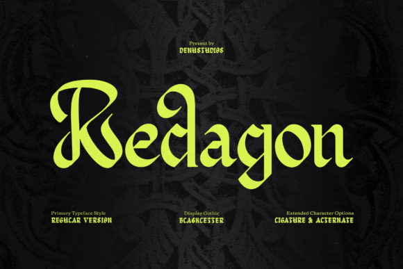 Redagon Font: Dark Elegance for Your Brand Identity