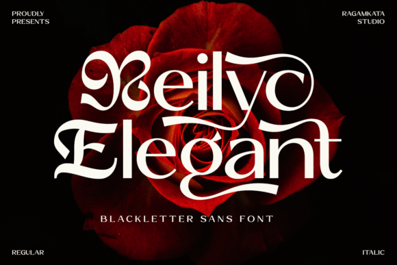Reilyc Elegant: A Blackletter Font That Actually Works in Real Branding