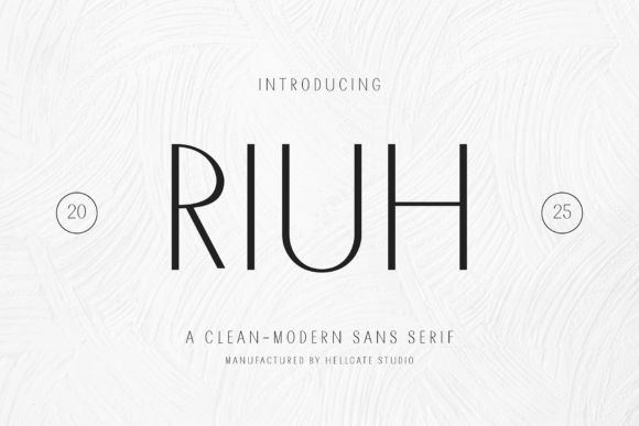 Riuh: A Refined Sans Serif Font for Handmade Creators