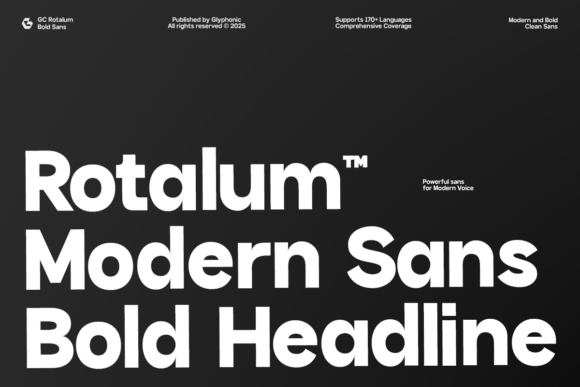 Rotalum: A Bold, Modern Sans Serif for Your Brand